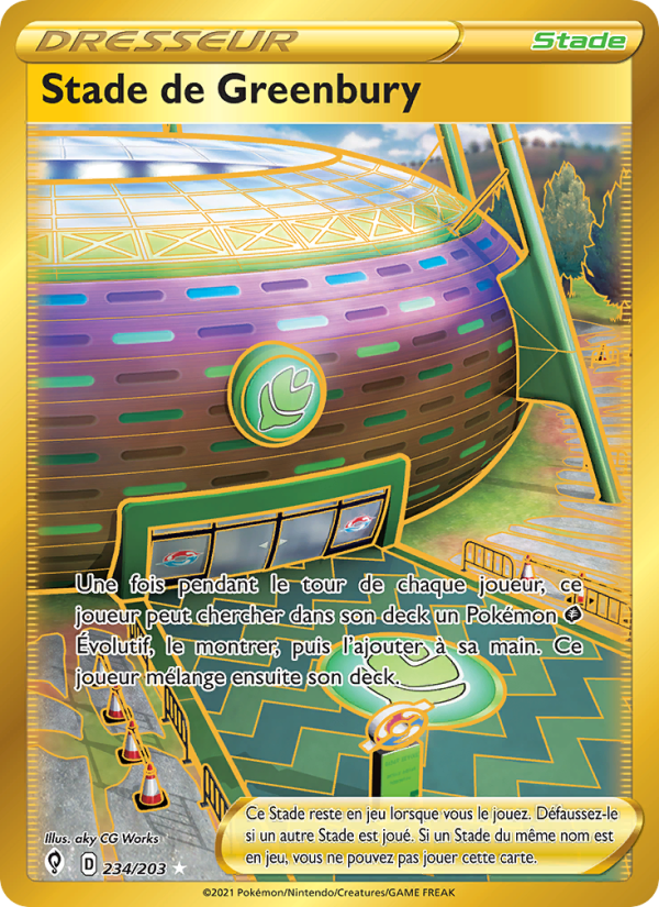 Stade de Greenbury 234 — Évolution Céleste (French Pokémon TCG card)