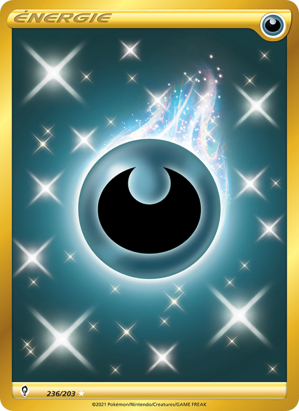 Énergie Obscurité 236 — Évolution Céleste (French Pokémon TCG card)