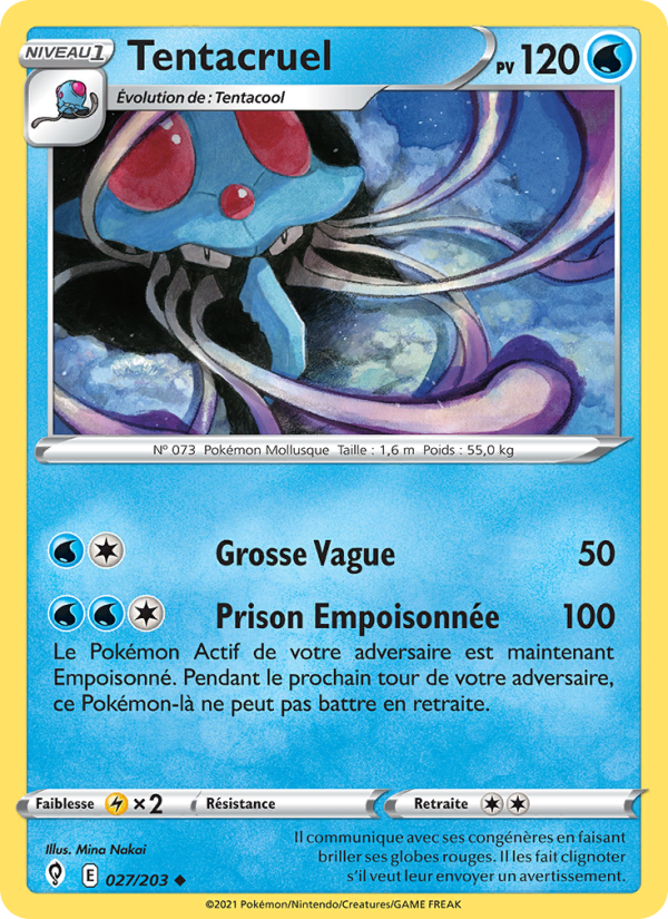 Tentacruel 27 — Évolution Céleste (French Pokémon TCG card)