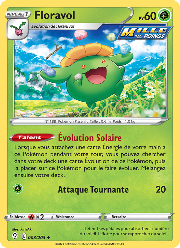 Floravol 3 — Évolution Céleste (French Pokémon TCG card)