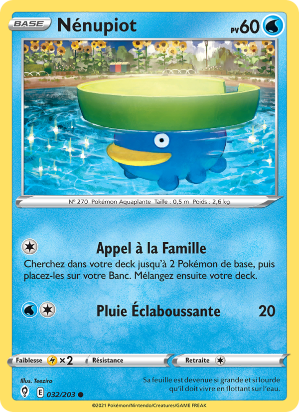 Nénupiot 32 — Évolution Céleste (French Pokémon TCG card)