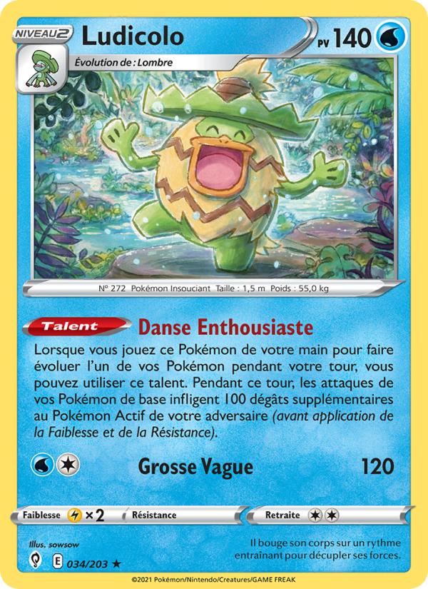 Ludicolo 34 — Évolution Céleste (French Pokémon TCG card)