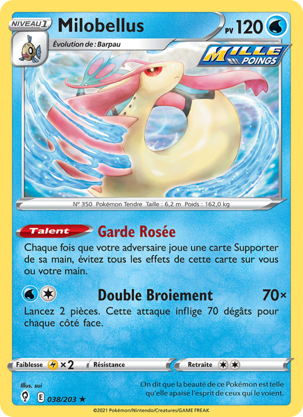 Milobellus 38 — Évolution Céleste (French Pokémon TCG card)