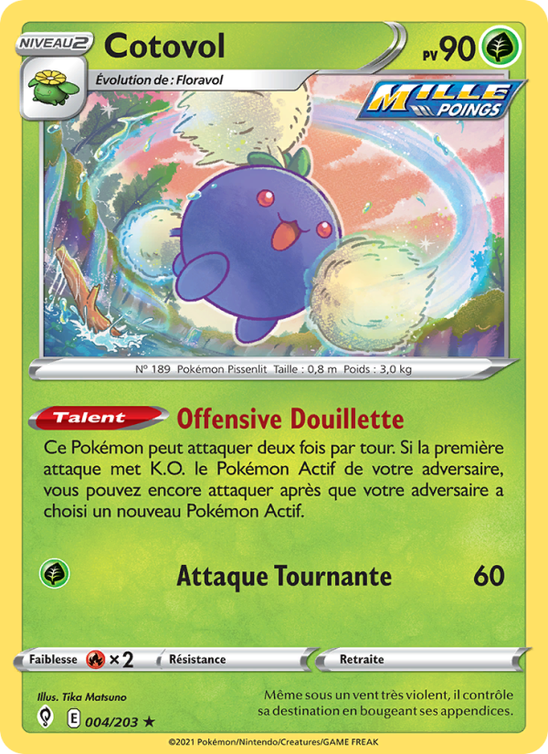 Cotovol 4 — Évolution Céleste (French Pokémon TCG card)