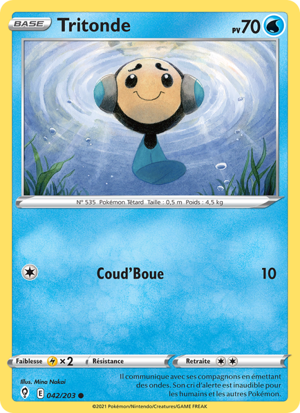 Tritonde 42 — Évolution Céleste (French Pokémon TCG card)