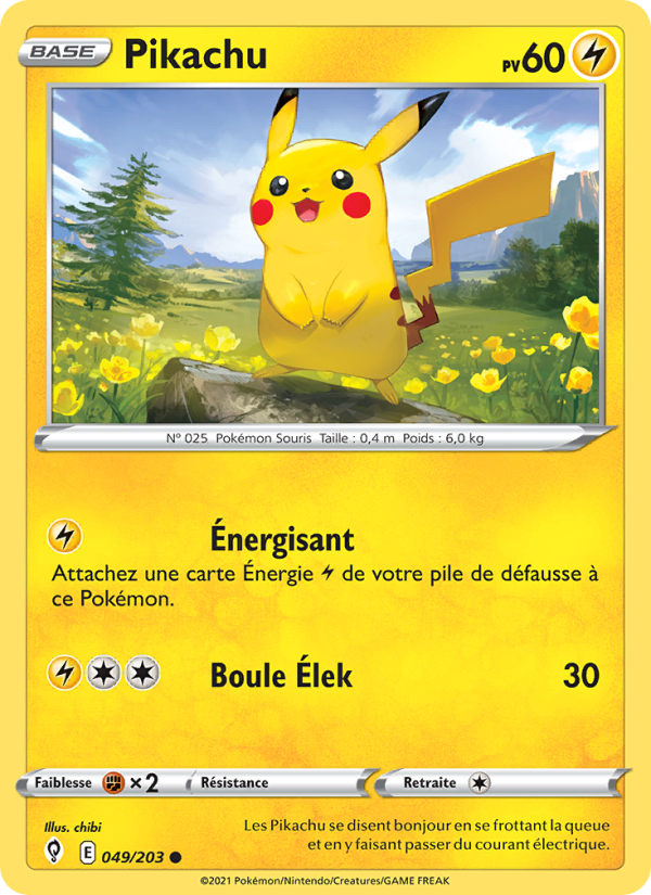 Pikachu 49 — Évolution Céleste (French Pokémon TCG card)