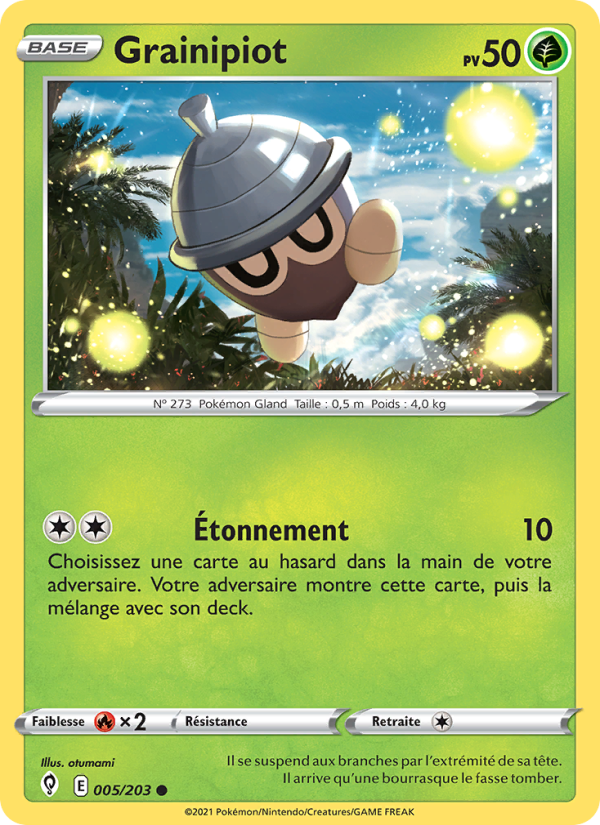 Grainipiot 5 — Évolution Céleste (French Pokémon TCG card)