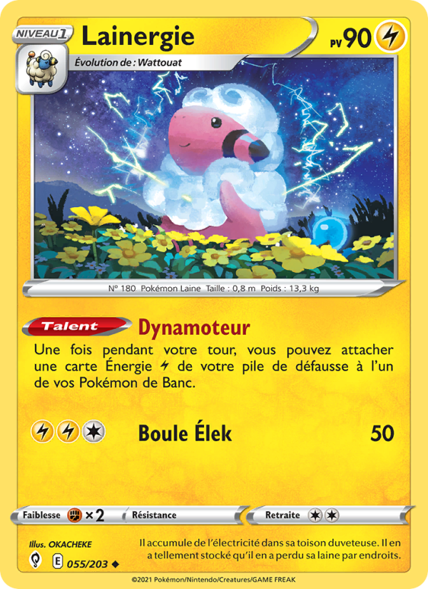 Lainergie 55 — Évolution Céleste (French Pokémon TCG card)