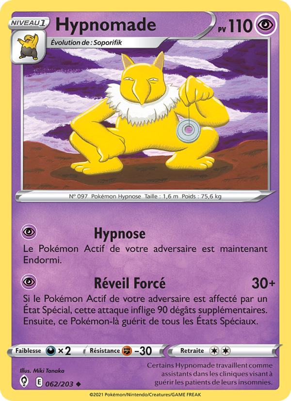 Hypnomade 62 — Évolution Céleste (French Pokémon TCG card)