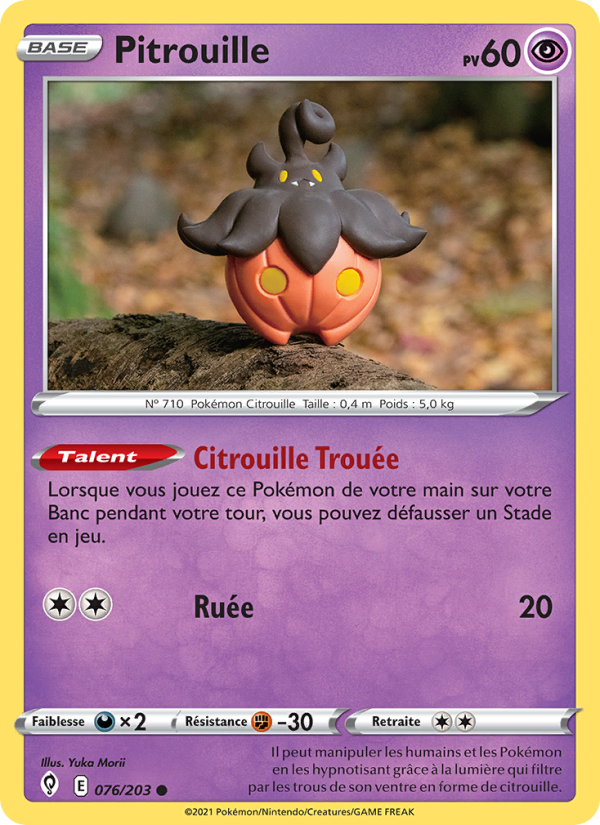 Pitrouille 76 — Évolution Céleste (French Pokémon TCG card)