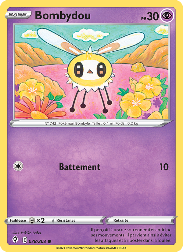 Bombydou 78 — Évolution Céleste (French Pokémon TCG card)