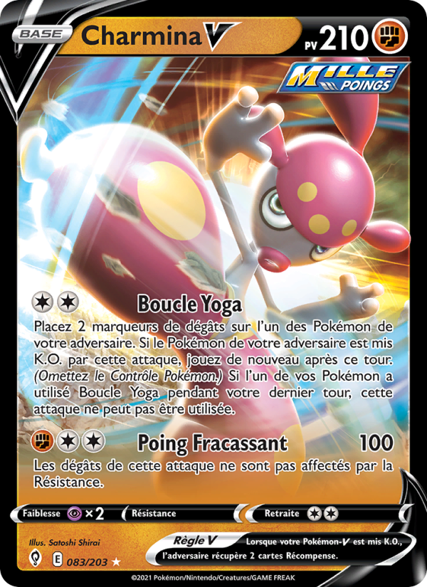 Charmina V 83 — Évolution Céleste (French Pokémon TCG card)
