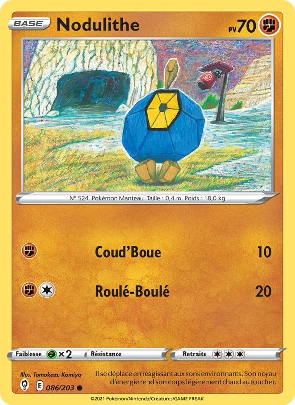 Nodulithe 86 — Évolution Céleste (French Pokémon TCG card)