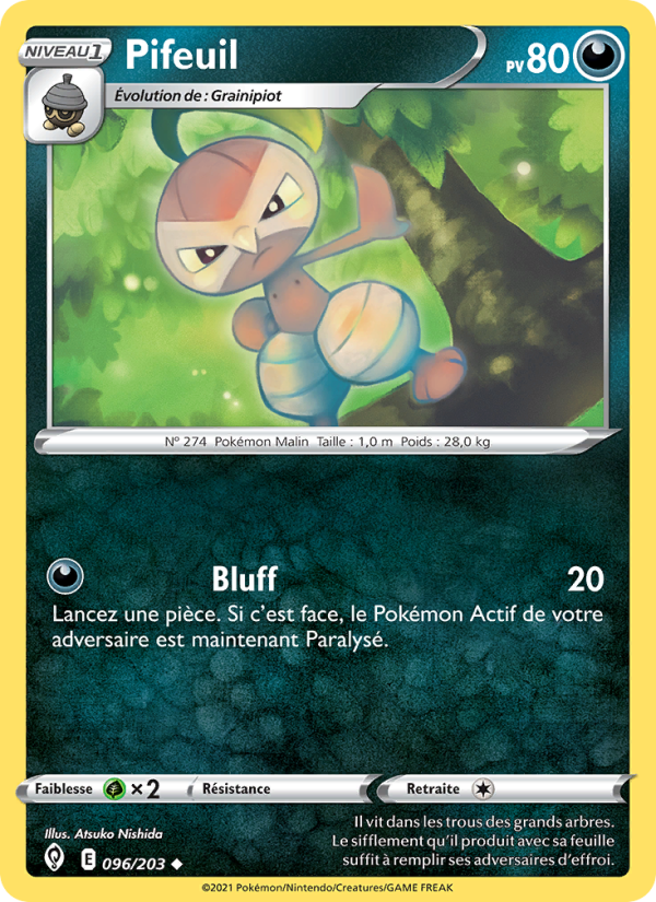 Pifeuil 96 — Évolution Céleste (French Pokémon TCG card)