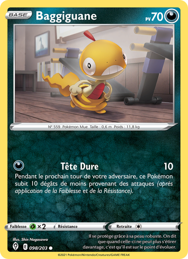 Baggiguane 98 — Évolution Céleste (French Pokémon TCG card)