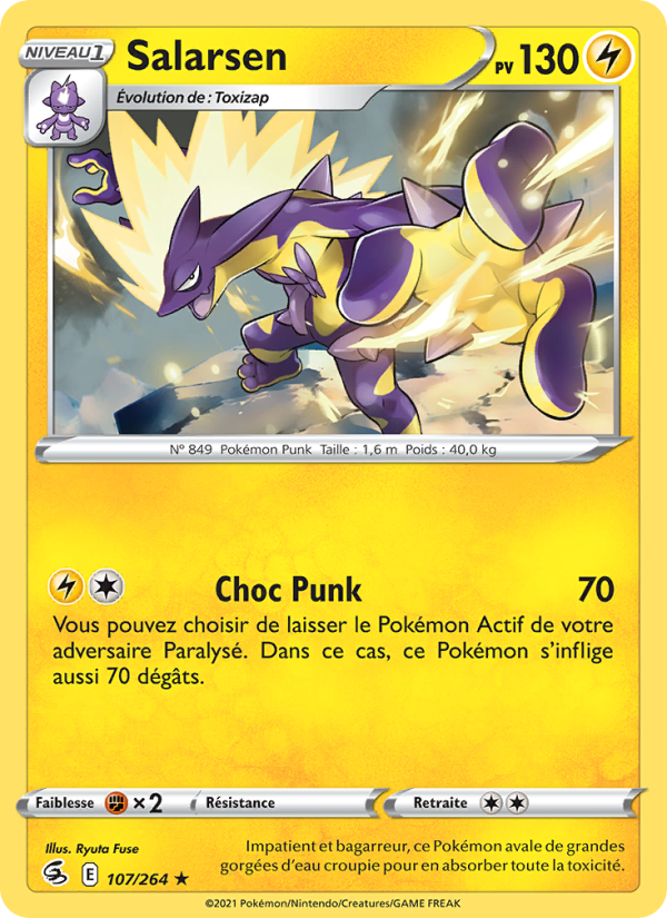 Salarsen 107 — Poing de Fusion (French Pokémon TCG card)