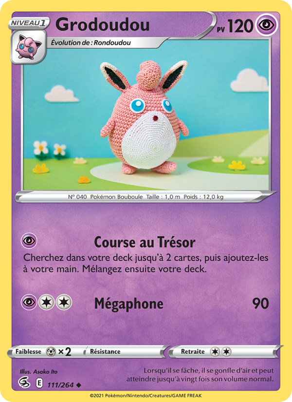 Grodoudou 111 — Poing de Fusion (French Pokémon TCG card)