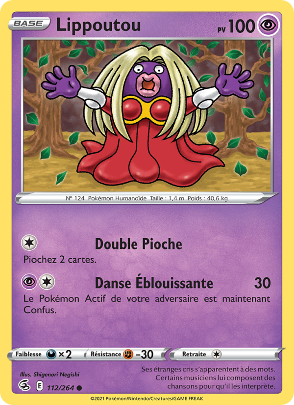 Lippoutou 112 — Poing de Fusion (French Pokémon TCG card)