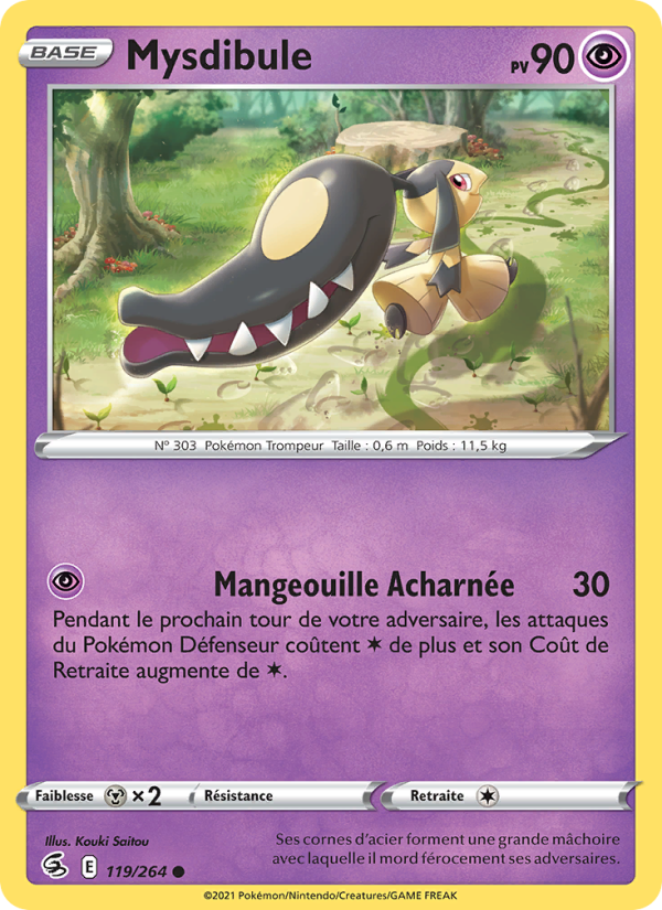 Mysdibule 119 — Poing de Fusion (French Pokémon TCG card)