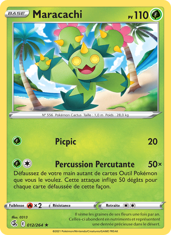 Maracachi 12 — Poing de Fusion (French Pokémon TCG card)