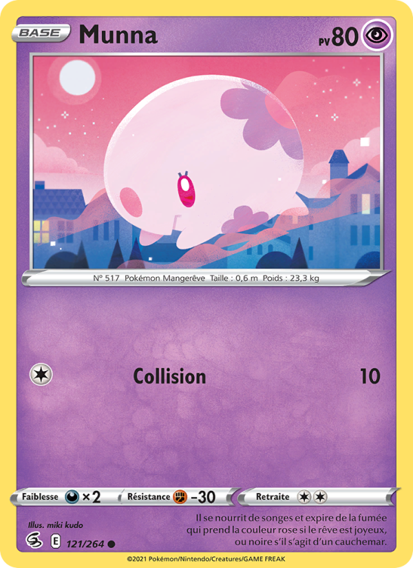 Munna 121 — Poing de Fusion (French Pokémon TCG card)