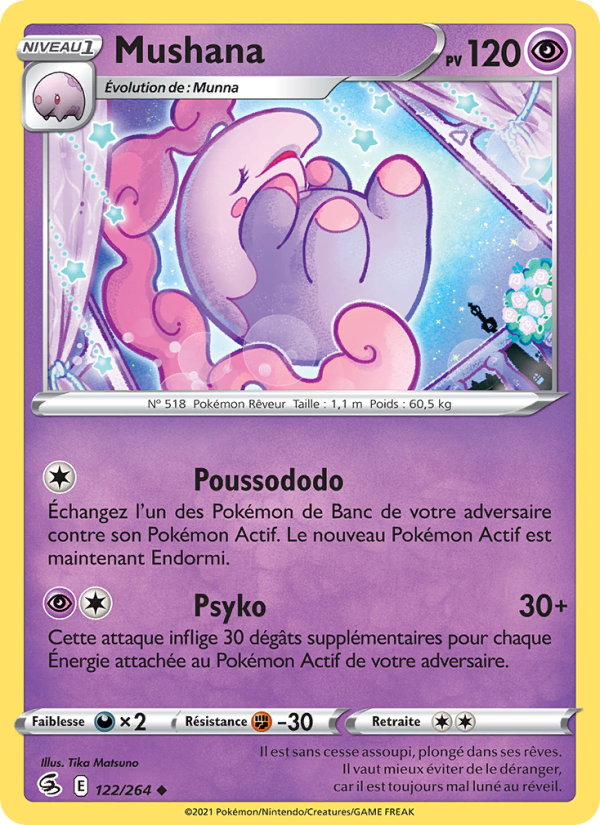 Mushana 122 — Poing de Fusion (French Pokémon TCG card)