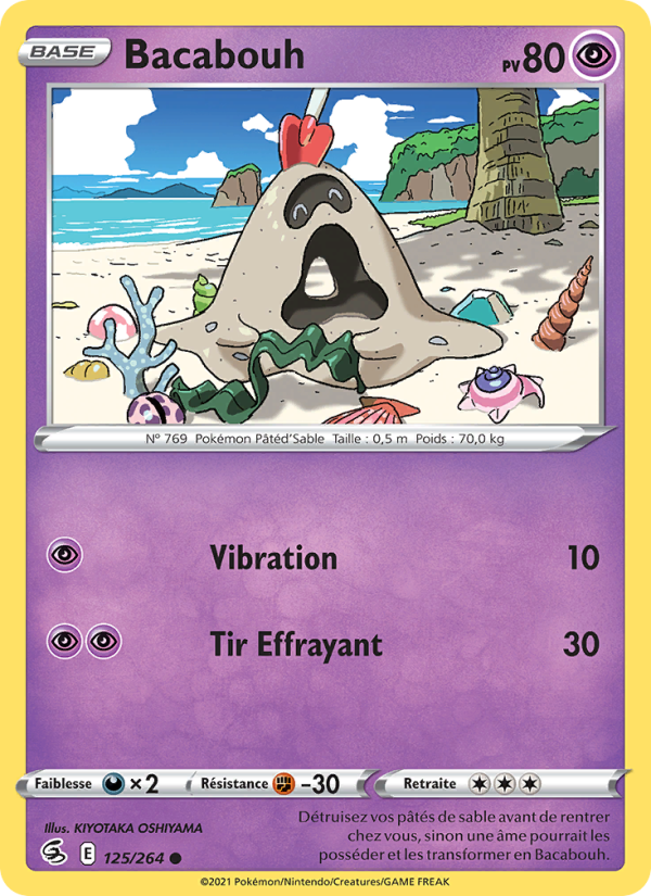 Bacabouh 125 — Poing de Fusion (French Pokémon TCG card)