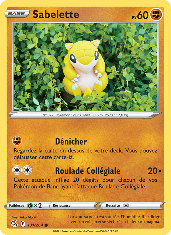 Sabelette 131 — Poing de Fusion (French Pokémon TCG card)
