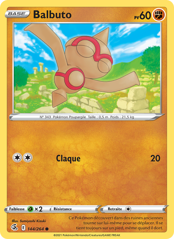 Balbuto 144 — Poing de Fusion (French Pokémon TCG card)