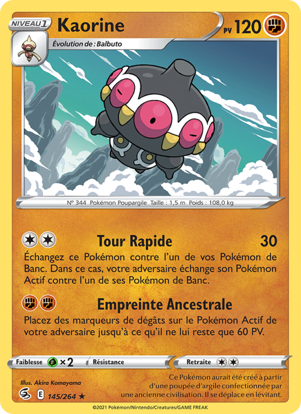 Kaorine 145 — Poing de Fusion (French Pokémon TCG card)