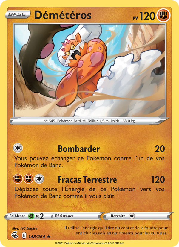 Démétéros 148 — Poing de Fusion (French Pokémon TCG card)