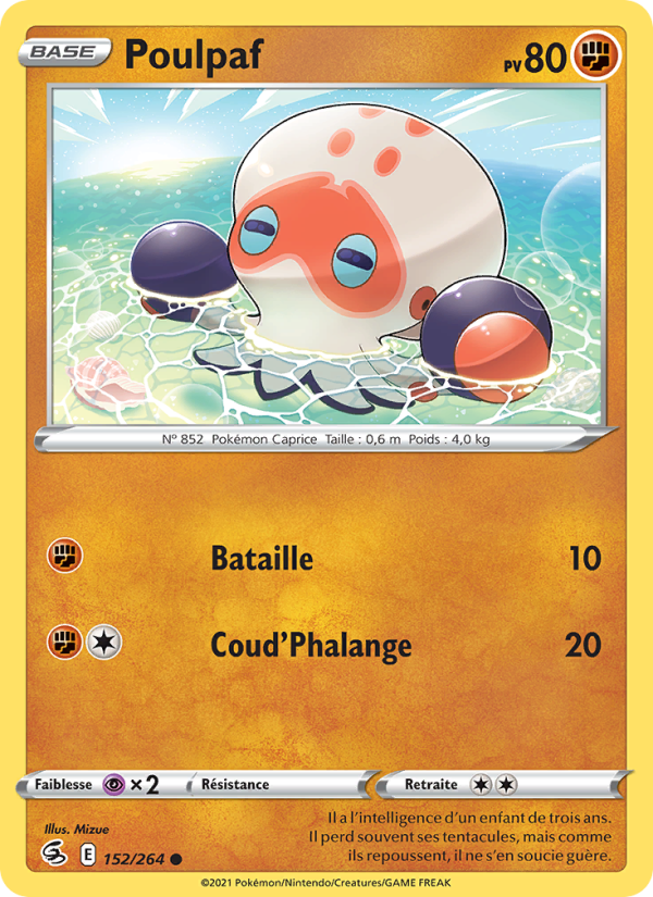 Poulpaf 152 — Poing de Fusion (French Pokémon TCG card)