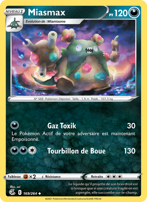 Miasmax 169 — Poing de Fusion (French Pokémon TCG card)