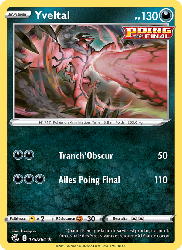 Yveltal 175 — Poing de Fusion (French Pokémon TCG card)