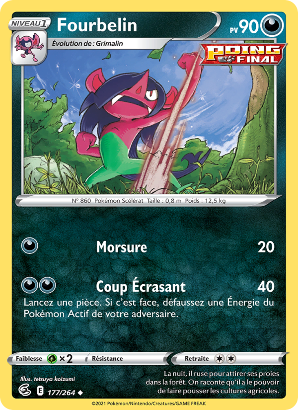Fourbelin 177 — Poing de Fusion (French Pokémon TCG card)