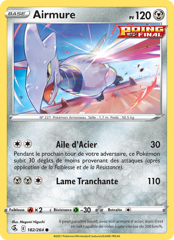 Airmure 182 — Poing de Fusion (French Pokémon TCG card)