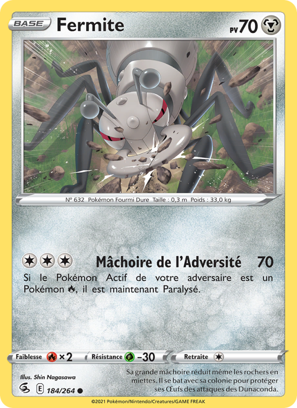 Fermite 184 — Poing de Fusion (French Pokémon TCG card)