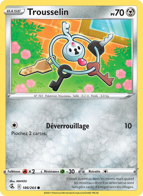 Trousselin 186 — Poing de Fusion (French Pokémon TCG card)