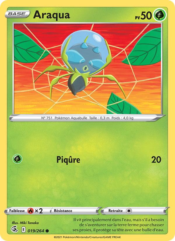 Araqua 19 — Poing de Fusion (French Pokémon TCG card)