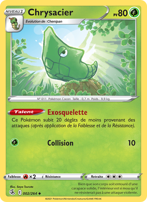 Chrysacier 2 — Poing de Fusion (French Pokémon TCG card)