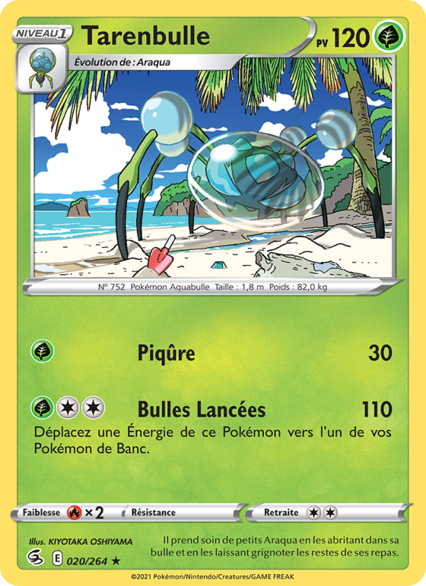 Tarenbulle 20 — Poing de Fusion (French Pokémon TCG card)