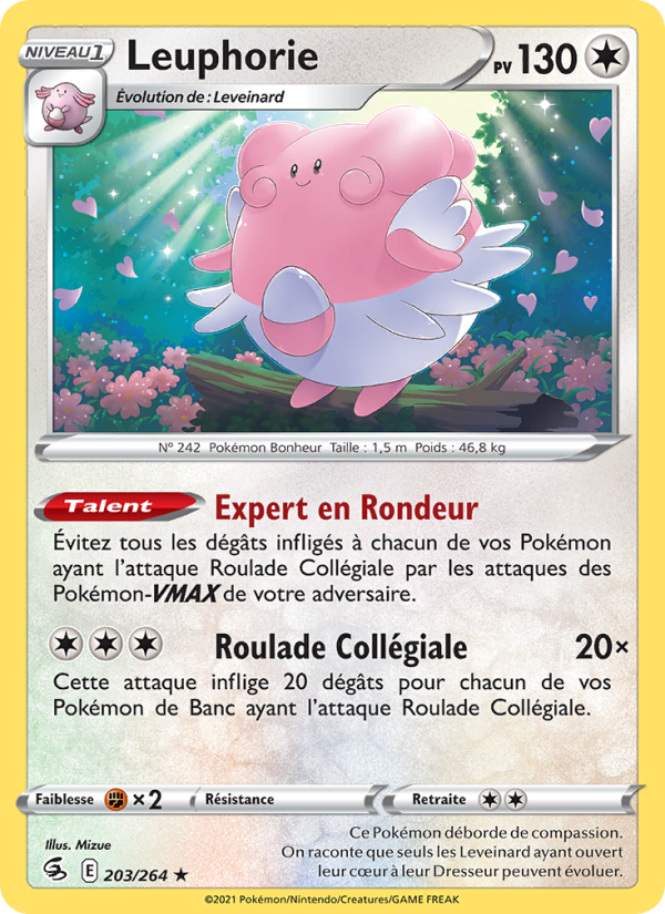 Leuphorie 203 — Poing de Fusion (French Pokémon TCG card)