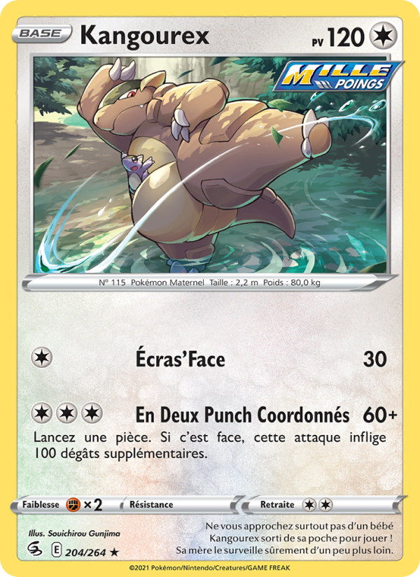 Kangourex 204 — Poing de Fusion (French Pokémon TCG card)