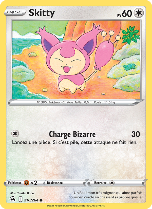 Skitty 210 — Poing de Fusion (French Pokémon TCG card)