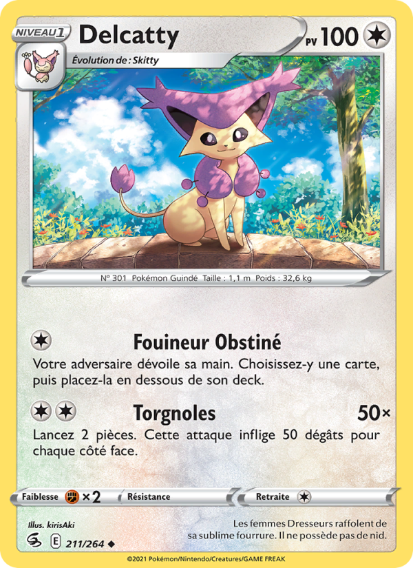 Delcatty 211 — Poing de Fusion (French Pokémon TCG card)