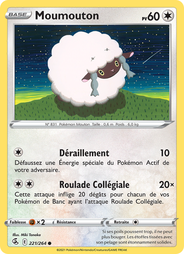 Moumouton 221 — Poing de Fusion (French Pokémon TCG card)