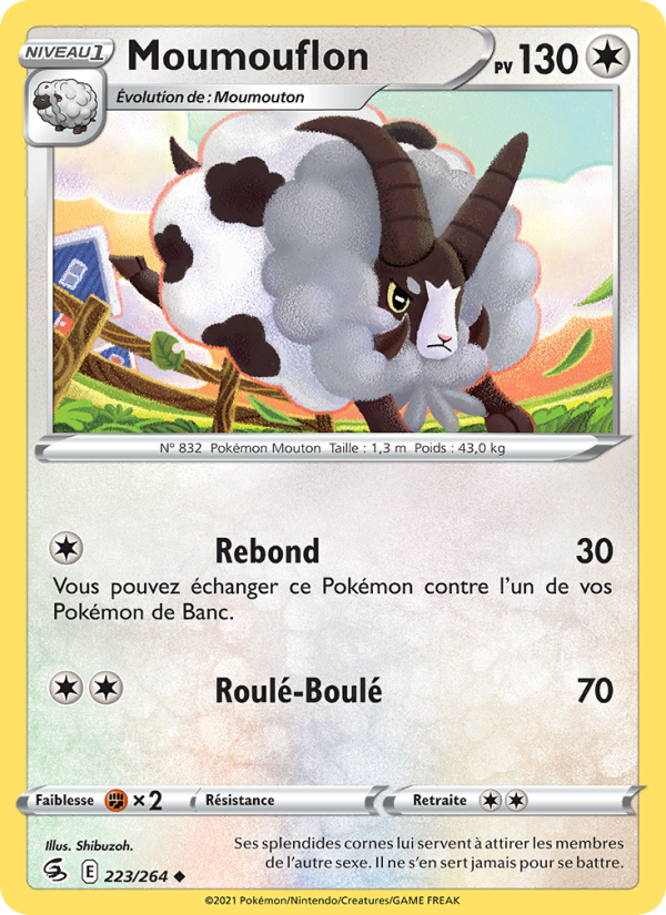 Moumouflon 223 — Poing de Fusion (French Pokémon TCG card)