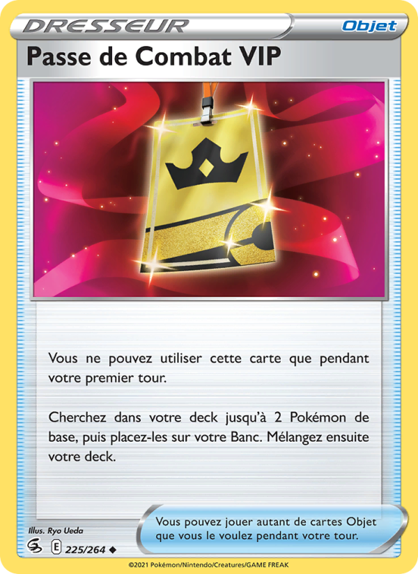Passe de Combat VIP 225 — Poing de Fusion (French Pokémon TCG card)