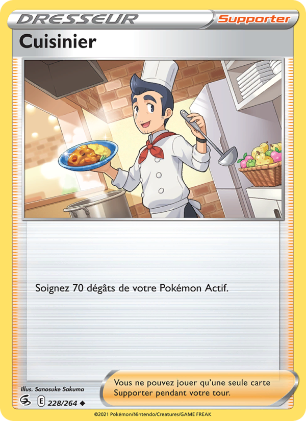 Cuisinier 228 — Poing de Fusion (French Pokémon TCG card)