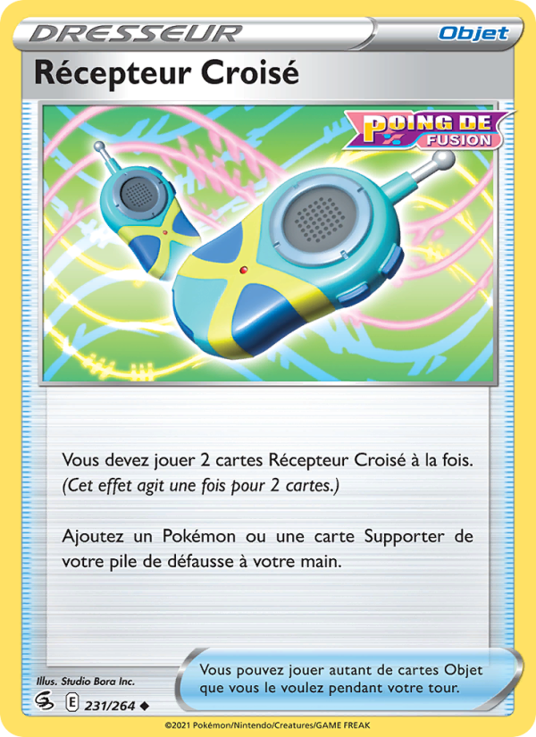 Récepteur Croisé 231 — Poing de Fusion (French Pokémon TCG card)